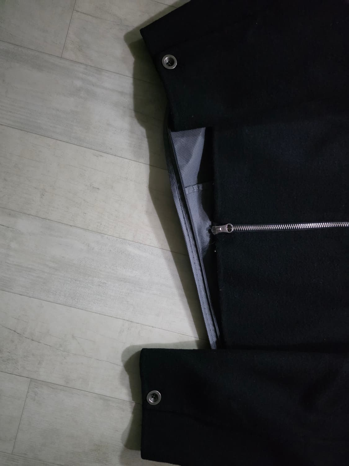 토니웩 핸드메이드 캐시미어 집업 블루종 자켓 M 상품이미지4