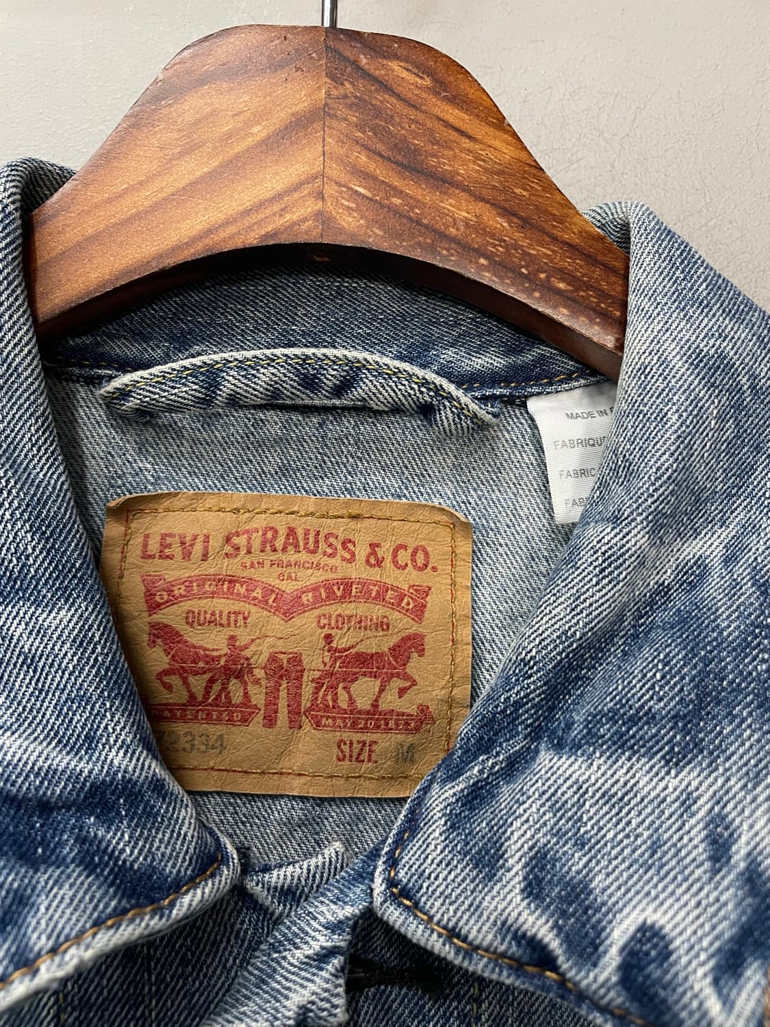 리바이스 워시드 연청 데님 트러커 자켓 H1247 상품이미지5