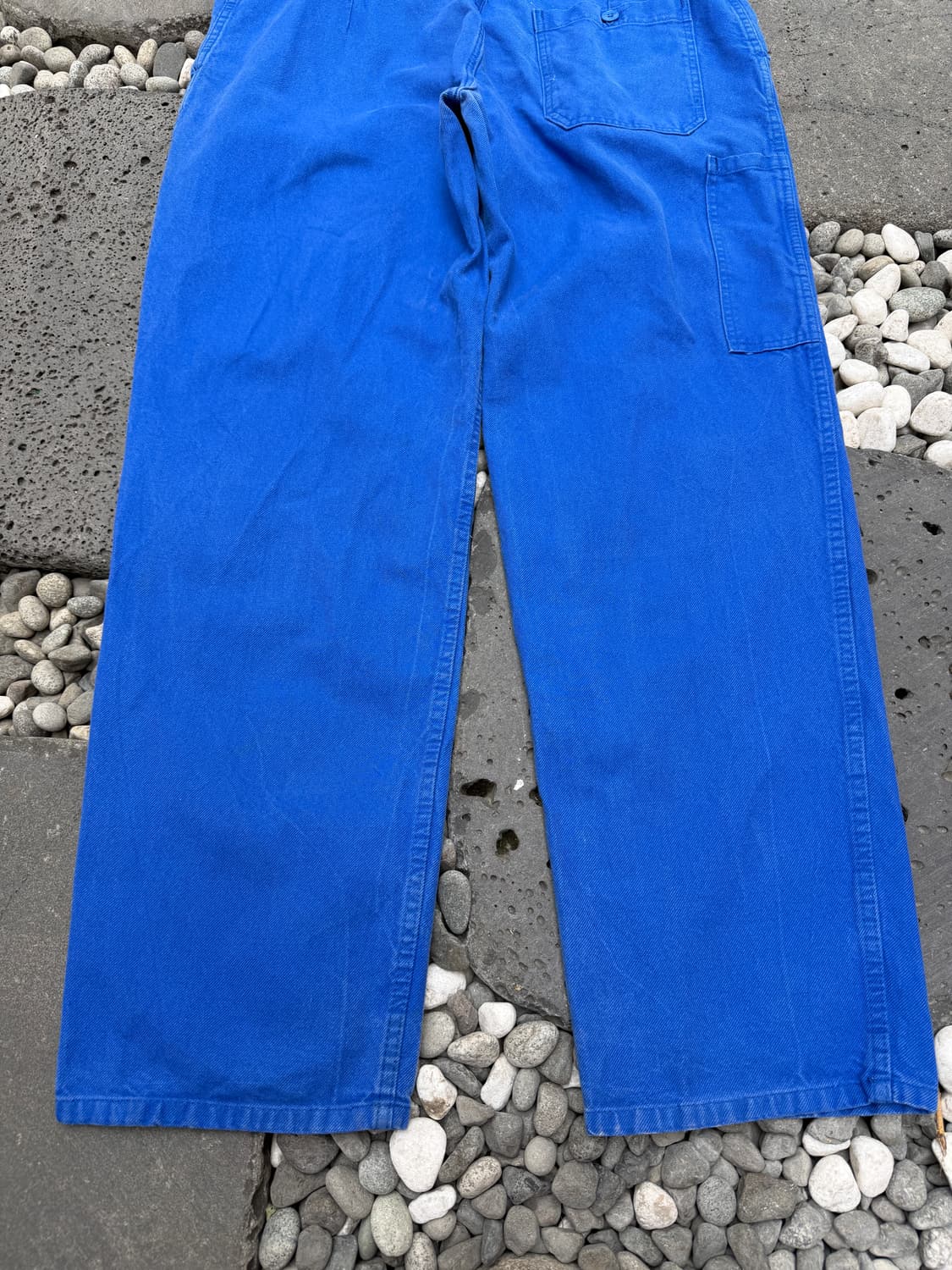 1990s FADED WASHED BLUE WIDE 프렌치워크팬츠 상품이미지9