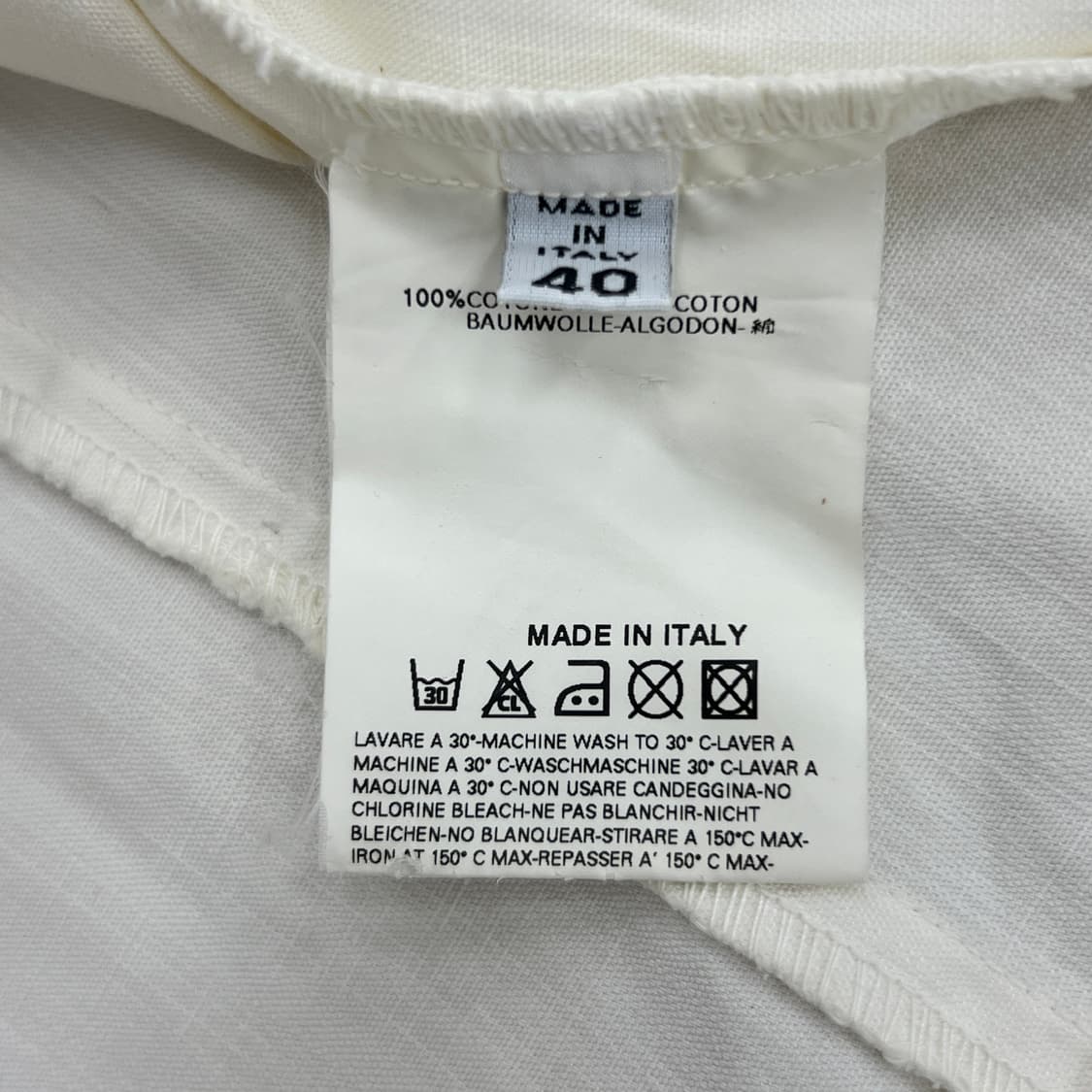 04ss 마틴 마르지엘라 화이트 컷오프 노카라 워크 자켓 40 상품이미지8