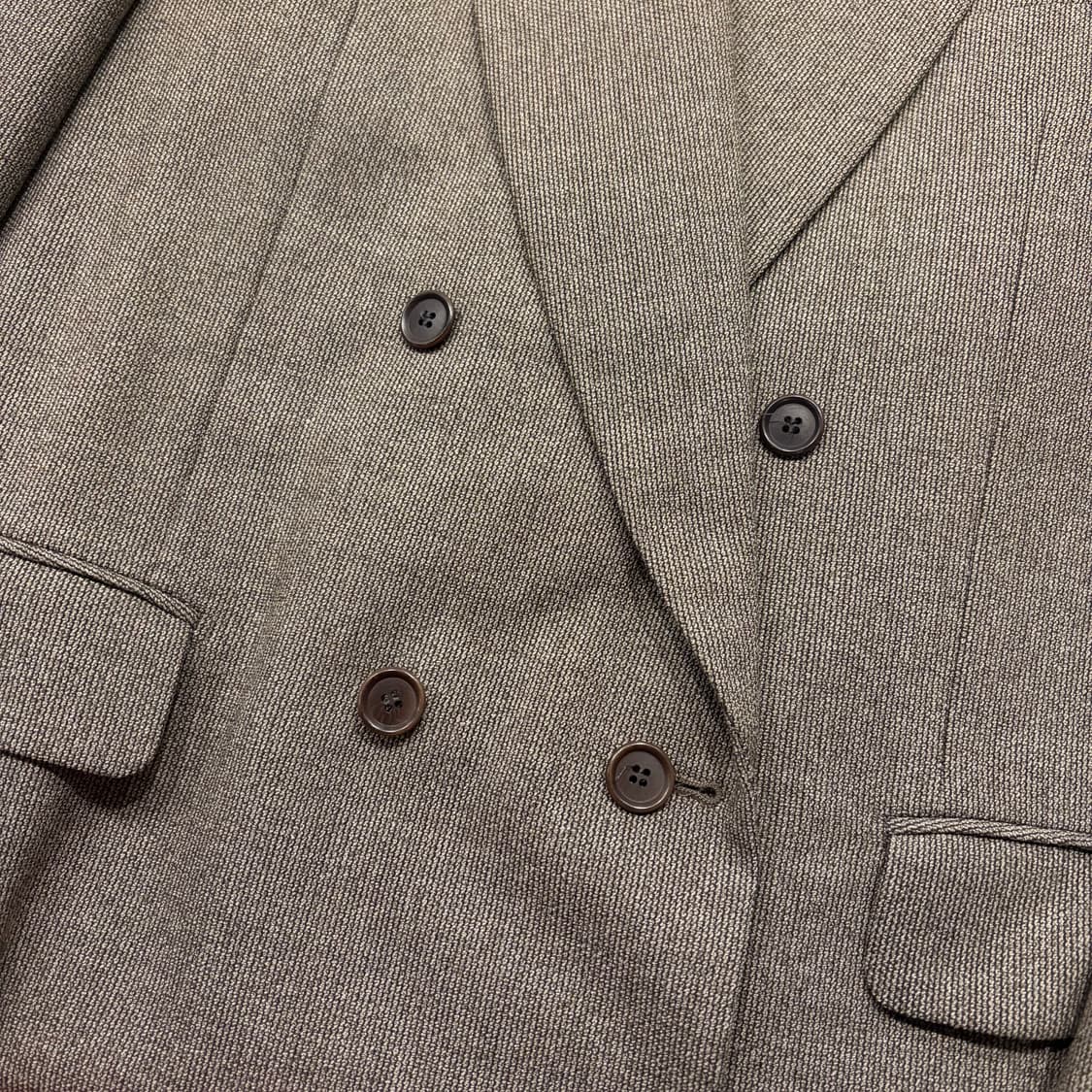 [41S] 입생로랑 뿌르 옴므 울 브라운 더블 버튼 자켓 D256 상품이미지5