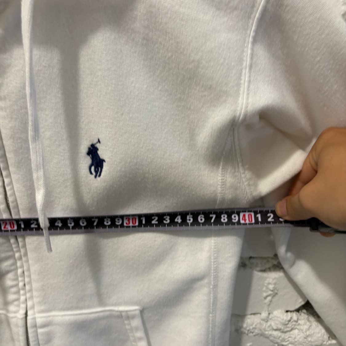 폴로 화이트 후드집업  상품이미지4
