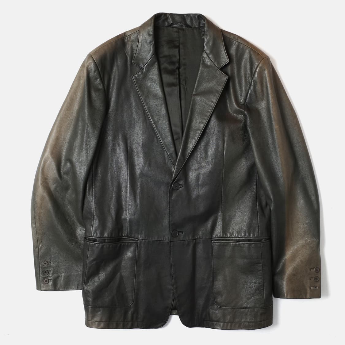 2000's DKNY Faded Goat Leather Jacket 상품이미지1