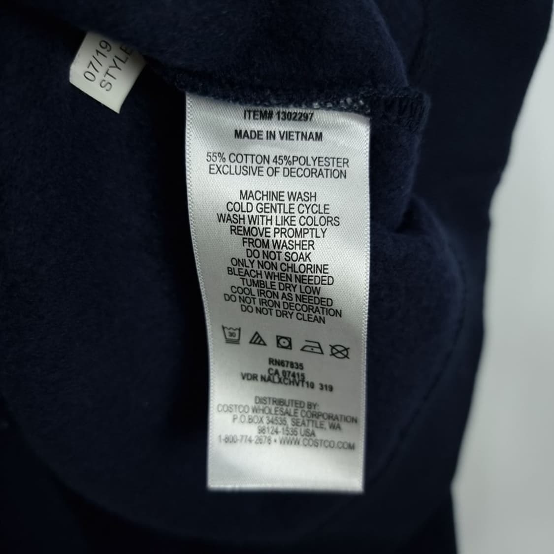 [노티카] 빅로고 패치 맨투맨 네이비 M18981 상품이미지7