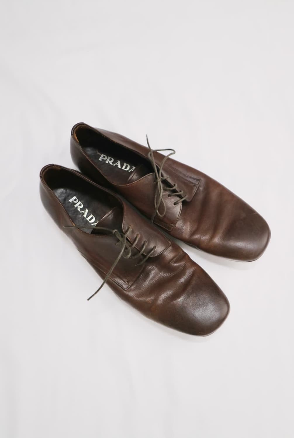 프라다 브라운 더비슈즈 상품이미지2