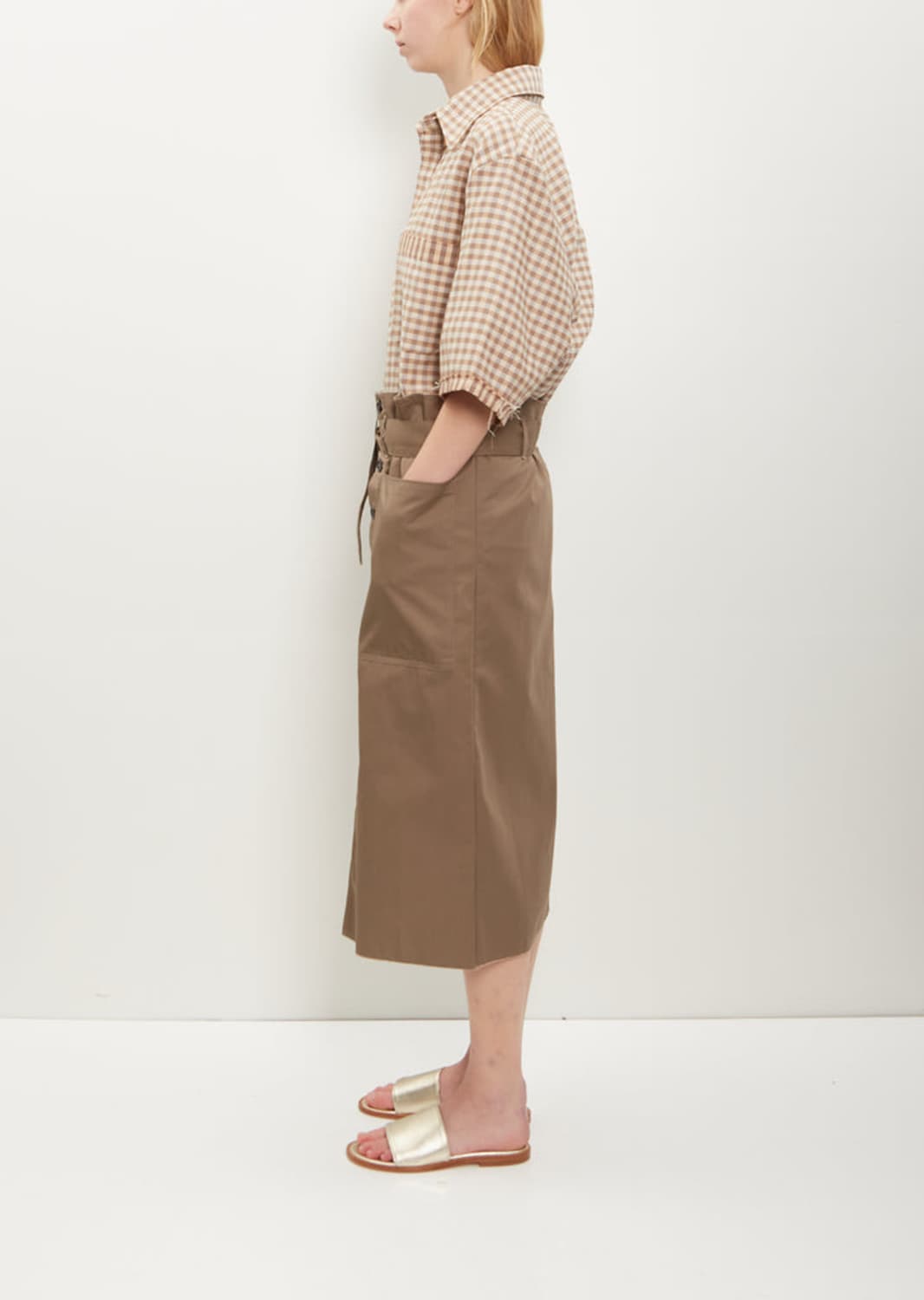 카미엘포트젠스 치마 브라운 컬러 상품이미지2
