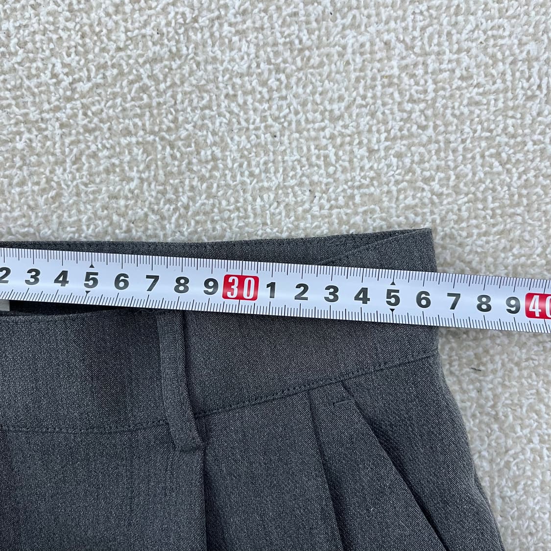 [28] 커스텀어클락 여성 그레이 와이드 슬랙스 정장 바지 0108M1 상품이미지6