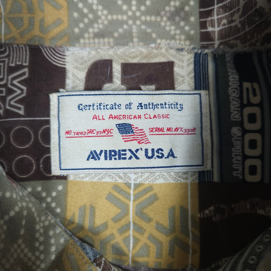 아비렉스 패턴 셔츠 상품이미지3