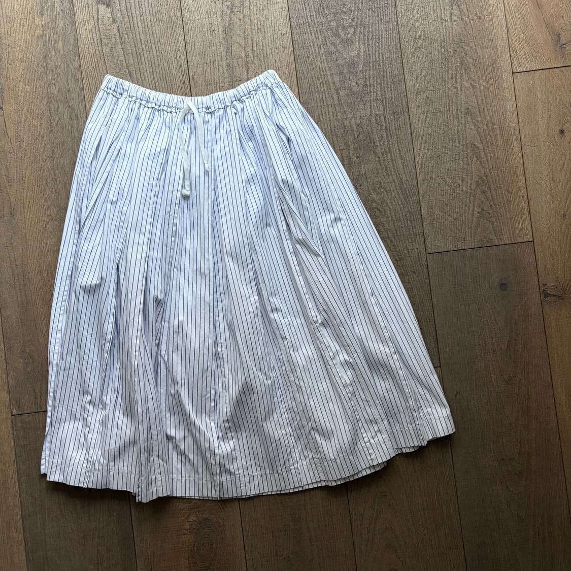 Irregular Pleats Stripe Skirt 상품이미지3