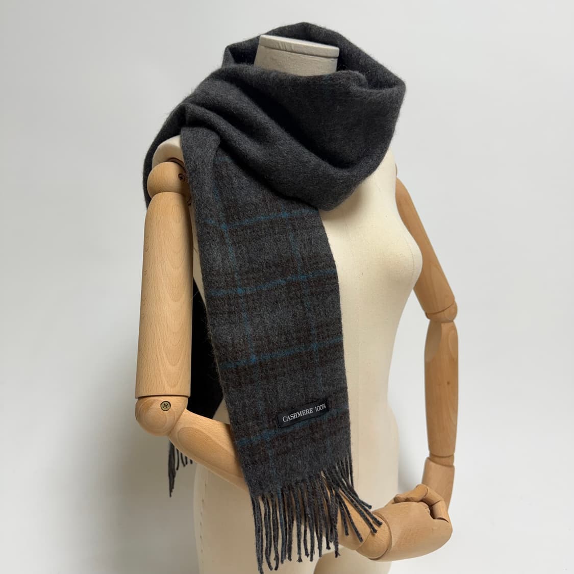 [캐시미어 100%] 체크 머플러 목도리 상품이미지1