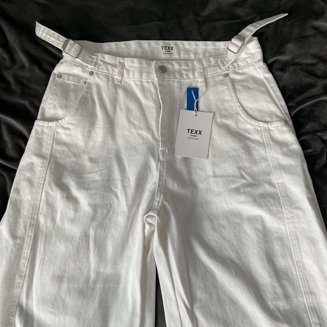 TEXX 텍스 TX307 커브드 벌룬 데님 아이보리 32 택포함 새제 상품이미지2