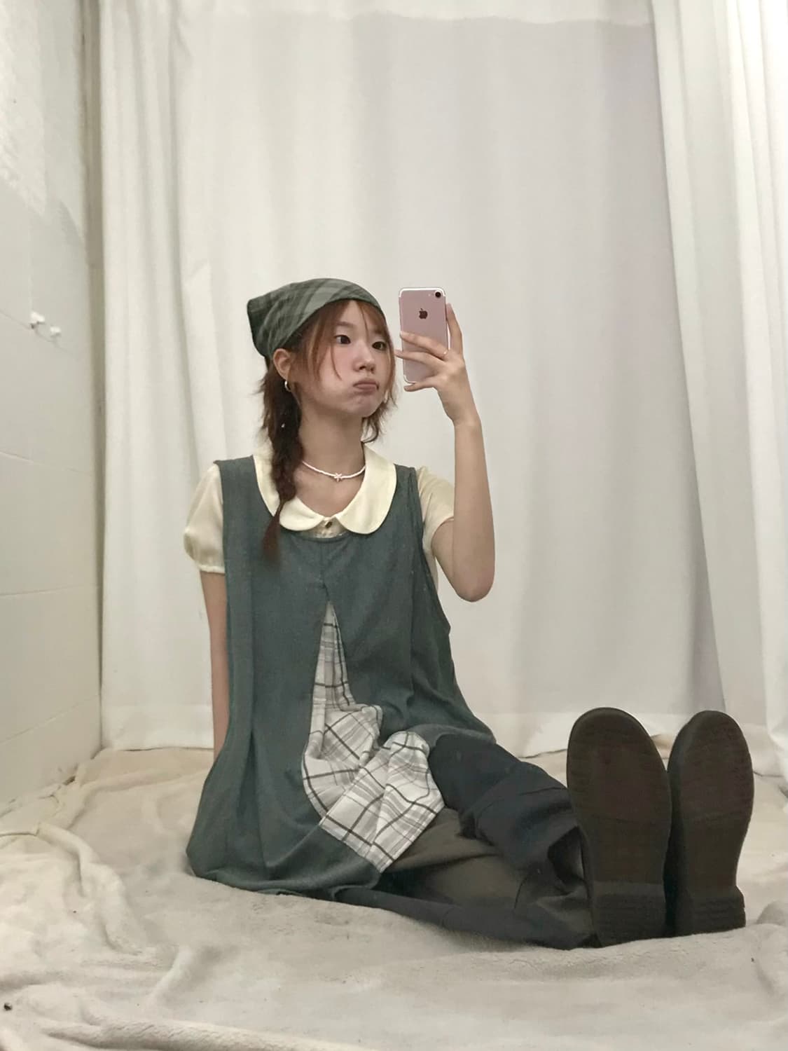 🌳 빈티지 그린 큐티 모리 코디 세트 상품이미지3
