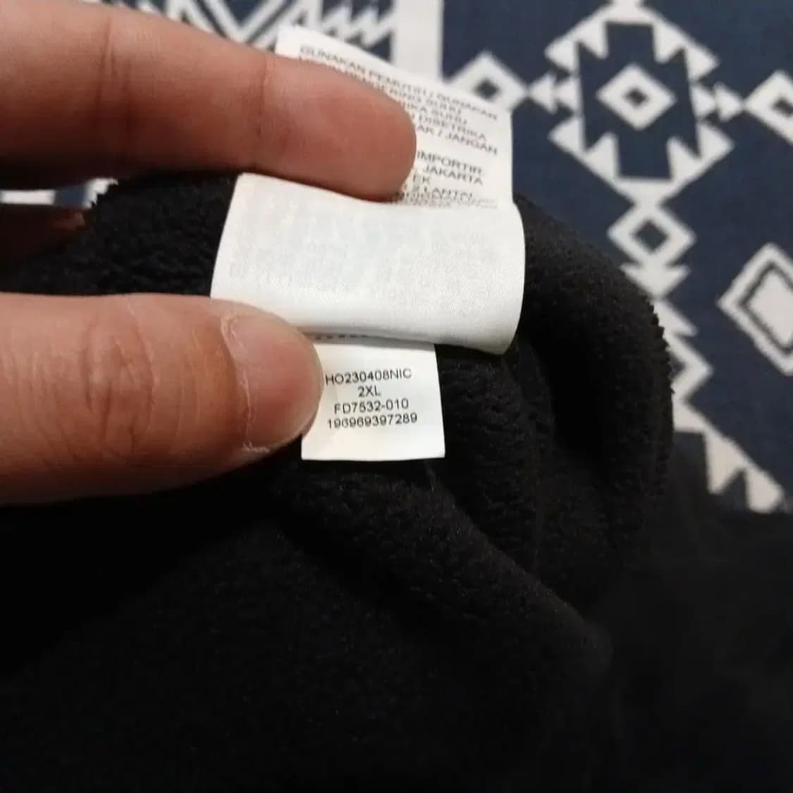 나이키 에어조던 블랙 플라이트 로고패치 플리스 후리스 밴딩 스웻팬츠 트레 상품이미지8