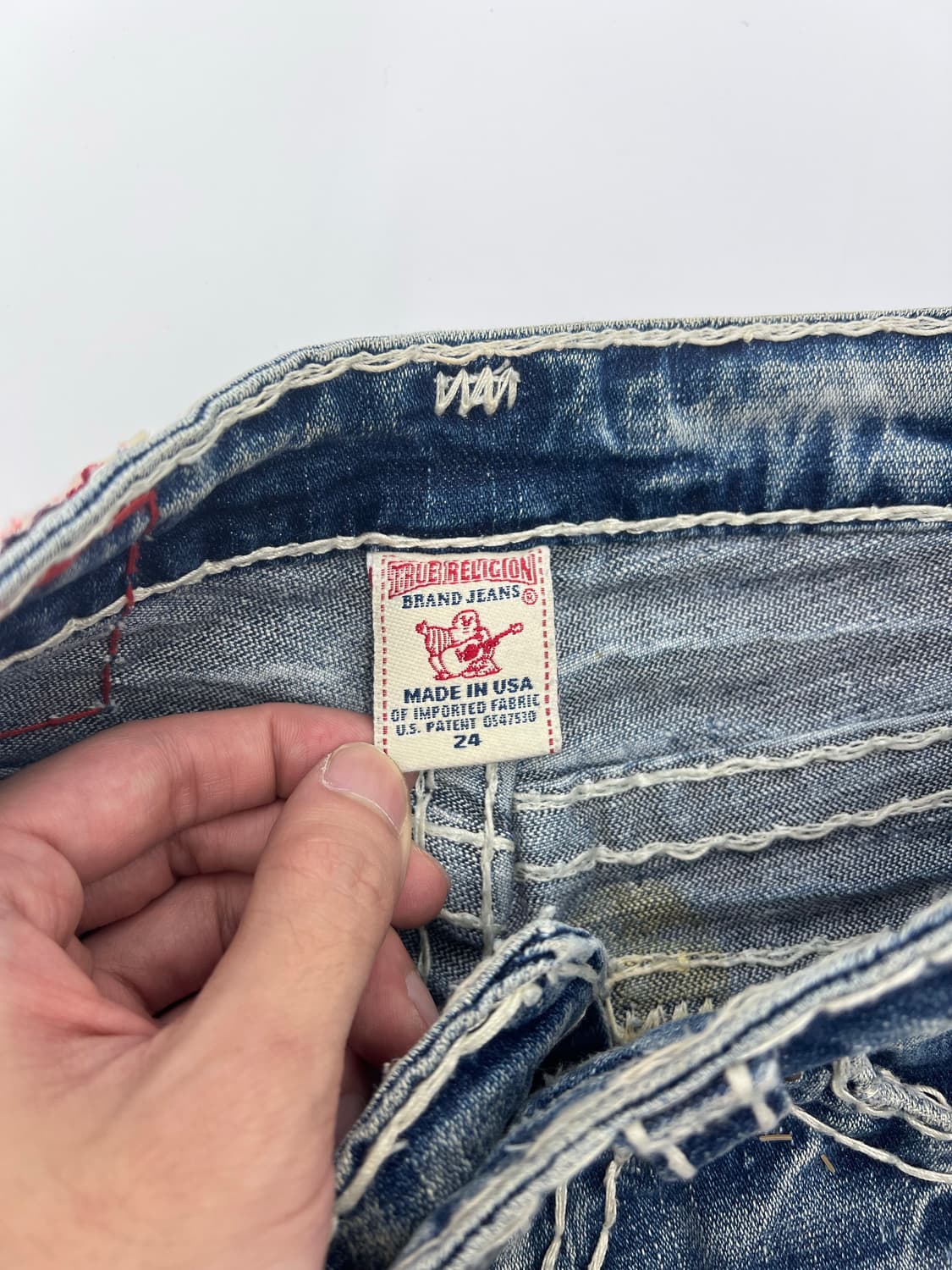 트루릴리젼 스티치 부츠컷 데님팬츠 상품이미지5