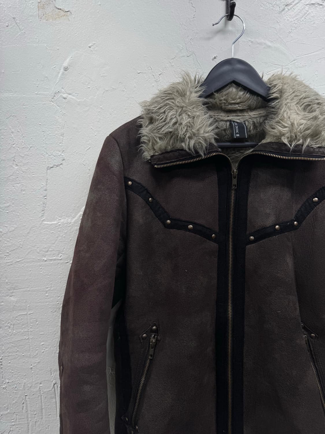 Chil deric 00s western mouton fur jacket 상품이미지3