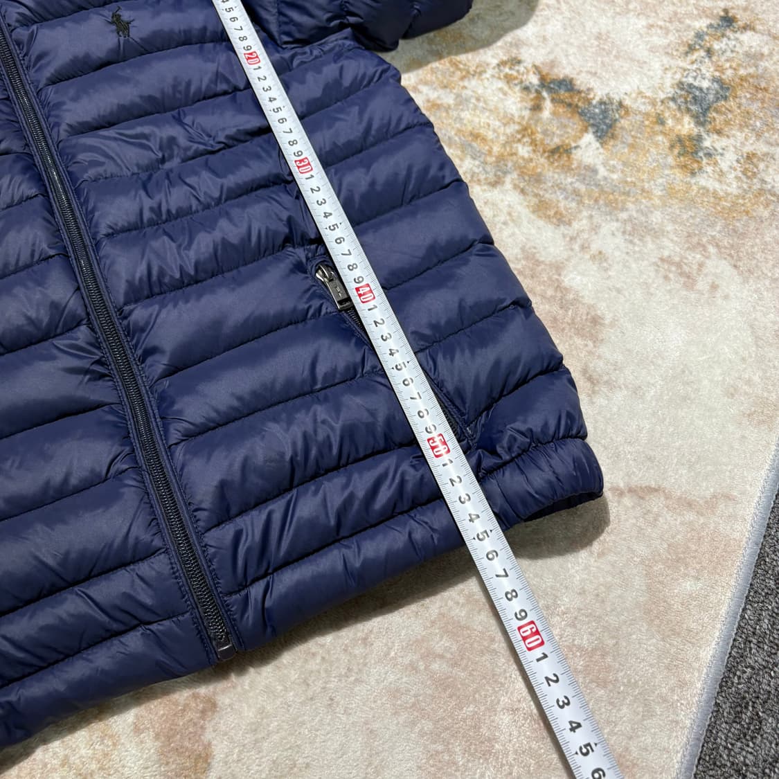 폴로 빈티지 네이비 경량후드패딩 상품이미지7