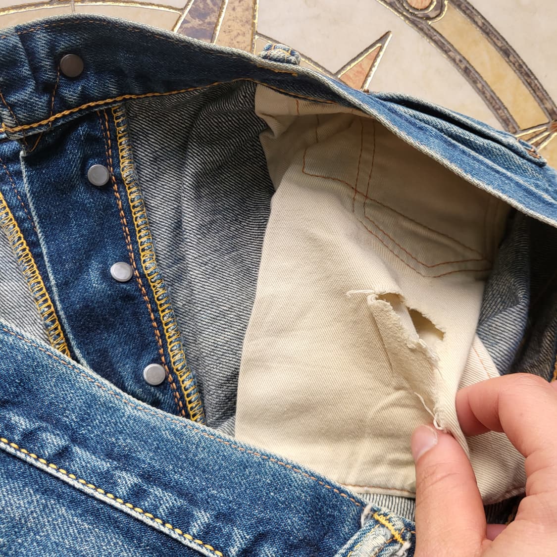 에비수 재팬 셀비지 데님 팬츠 상품이미지5