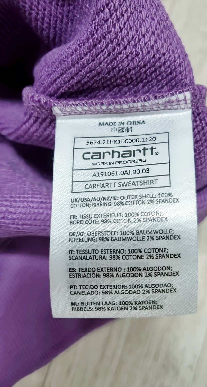 {초레어템} 칼하트 오버핏 맨투맨 [L] 상품이미지3