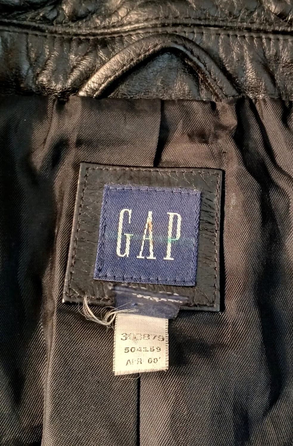 올드 갭 레더 블레이저 상품이미지5