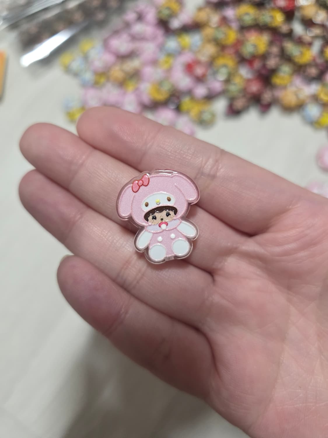 볼펜꾸미기,키링만들기 몬치치 파츠 8종 상품이미지2