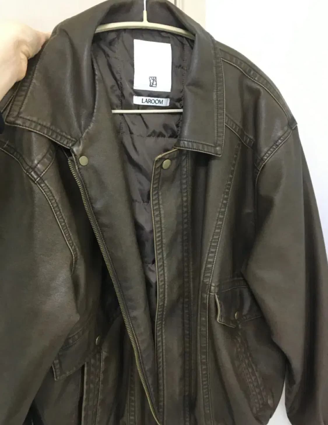 [라룸] 나스본딩레더블루종 브라운 상품이미지3