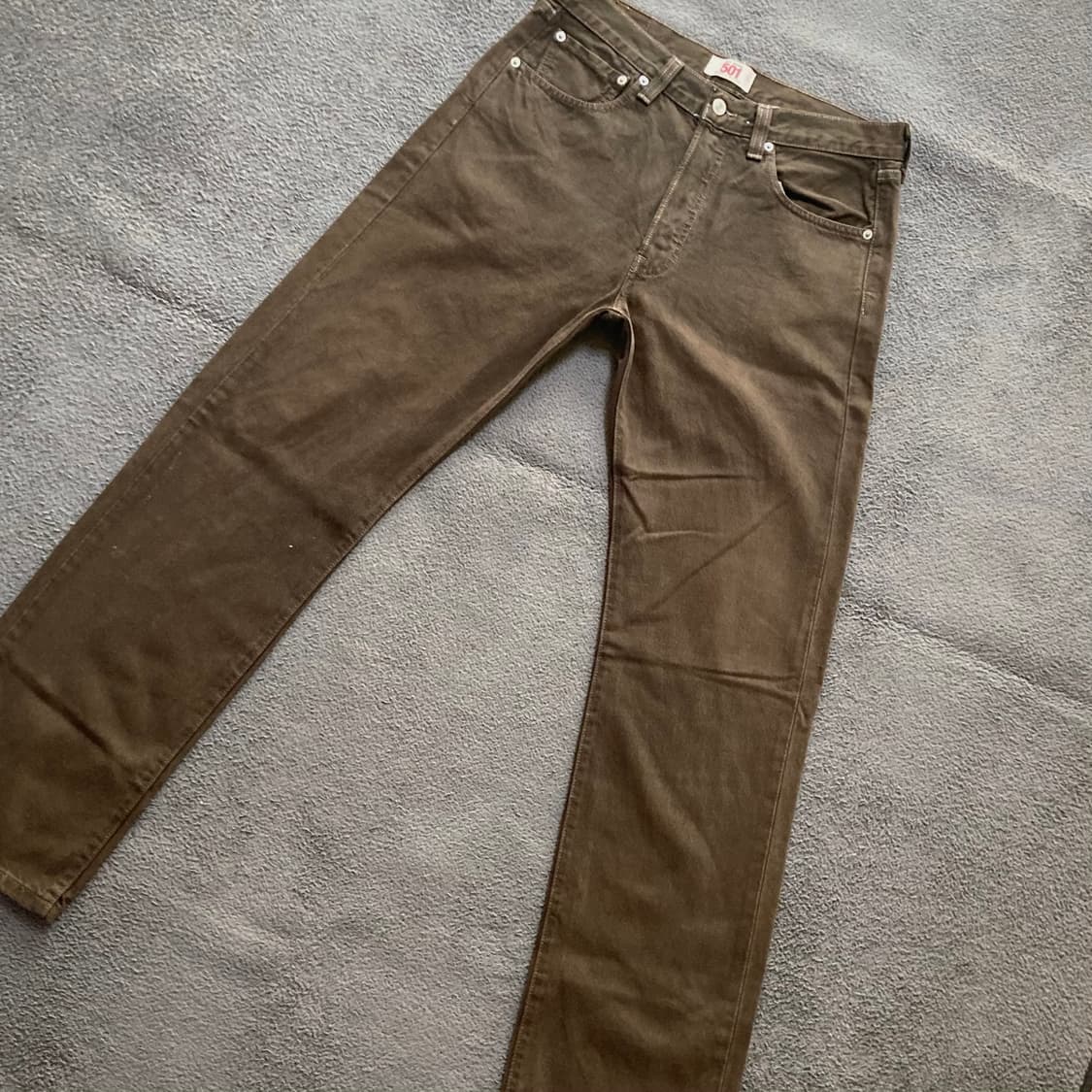 리바이스 501 브라운진 데님팬츠 W32 L32 상품이미지2