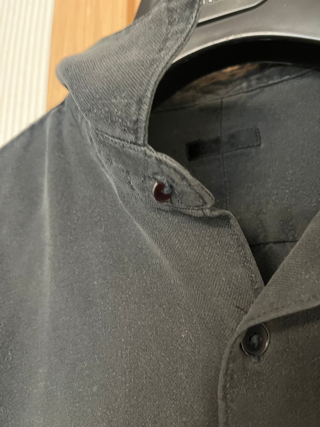 코모리 20fw 실크넬 셔츠 (2/faded navy) 상품이미지4