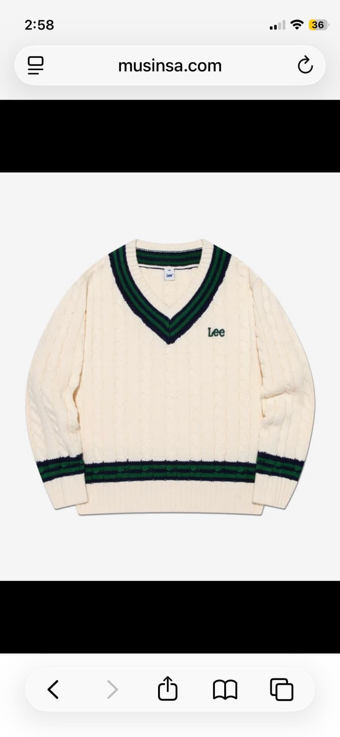 (새 상품) 리 크리켓 니트 상품이미지1