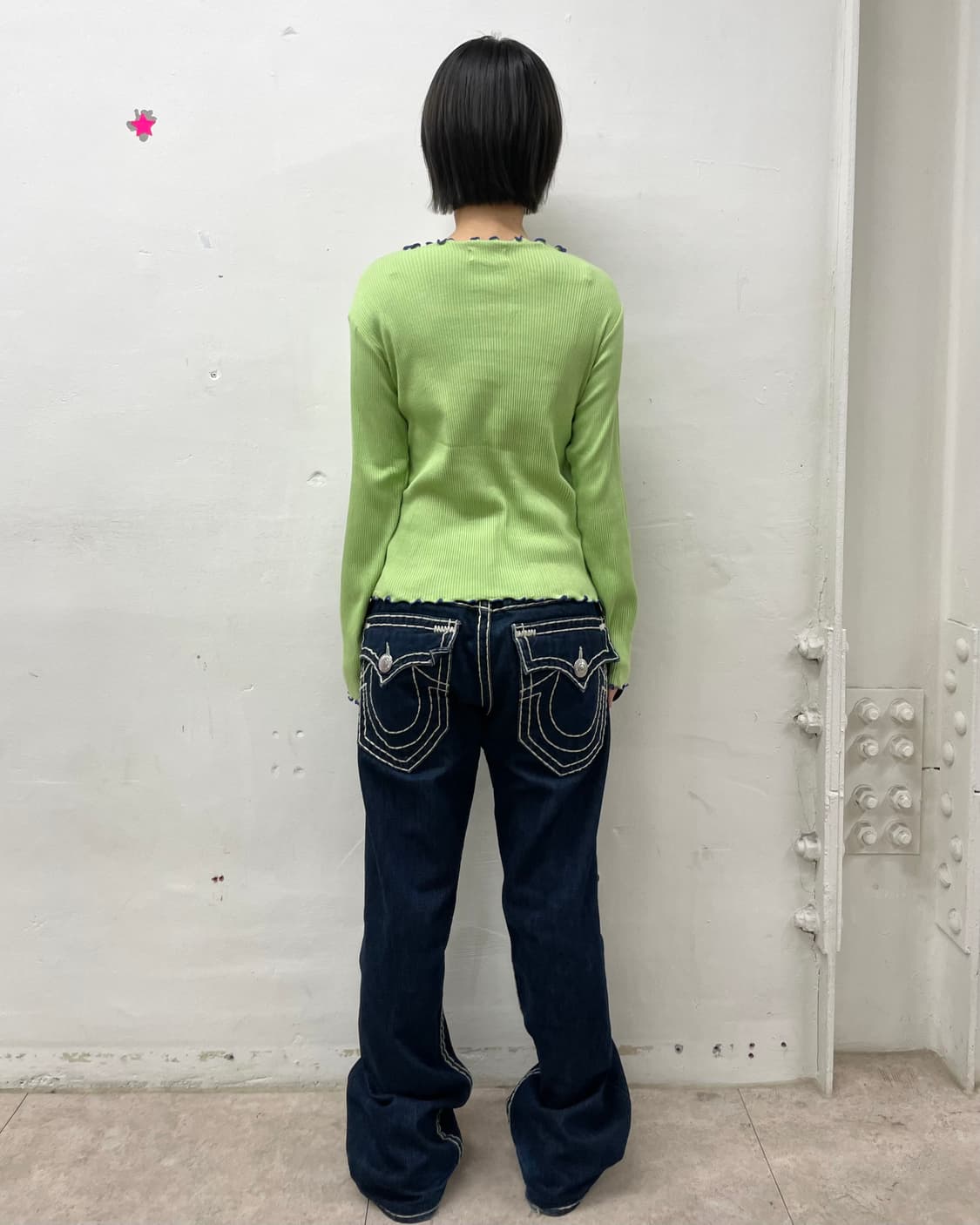 Green blue wave long sleeve  상품이미지6