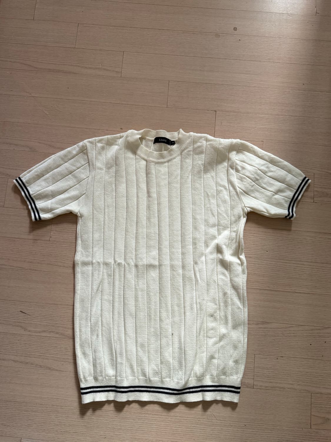 머슬핏 니트 반팔 L  상품이미지1