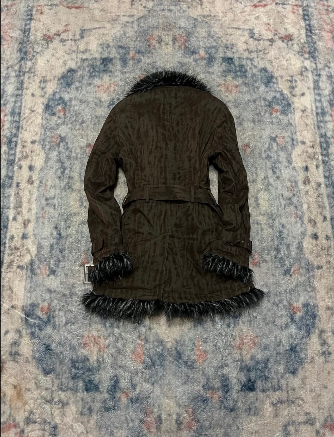 Spinash 00s archive leopard trimming fur 상품이미지6