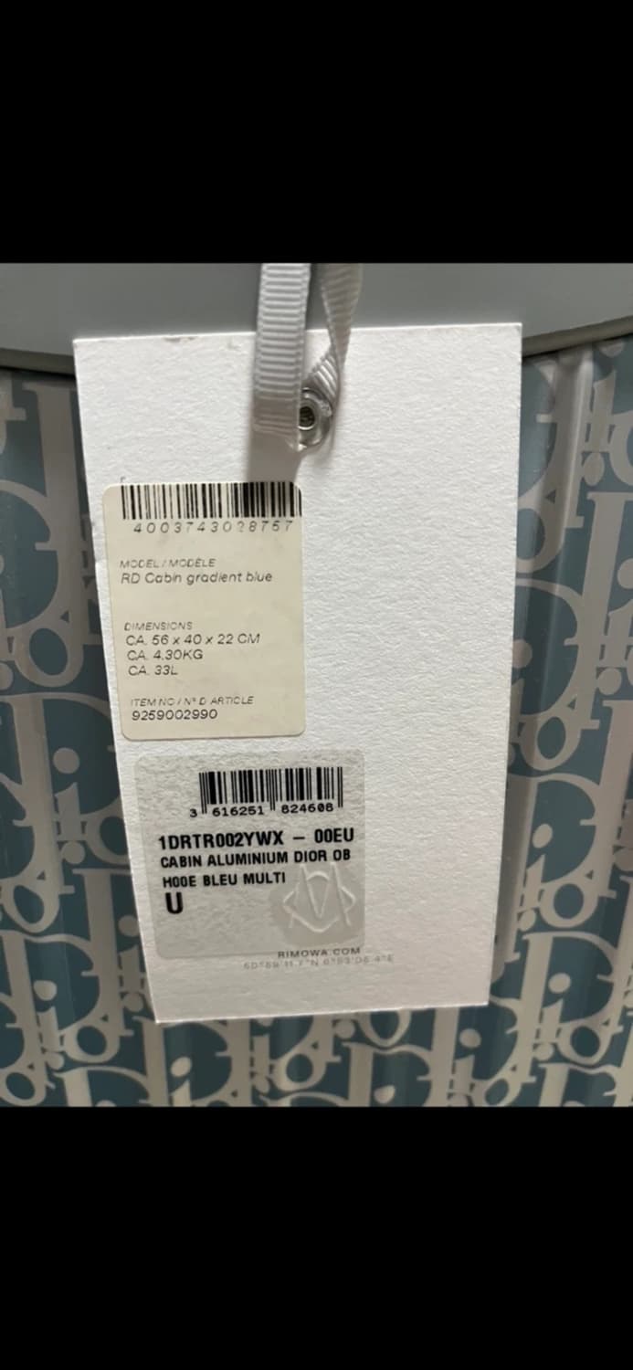 디올 리모와 캐빈 트렁크 기내용 새상품 상품이미지8