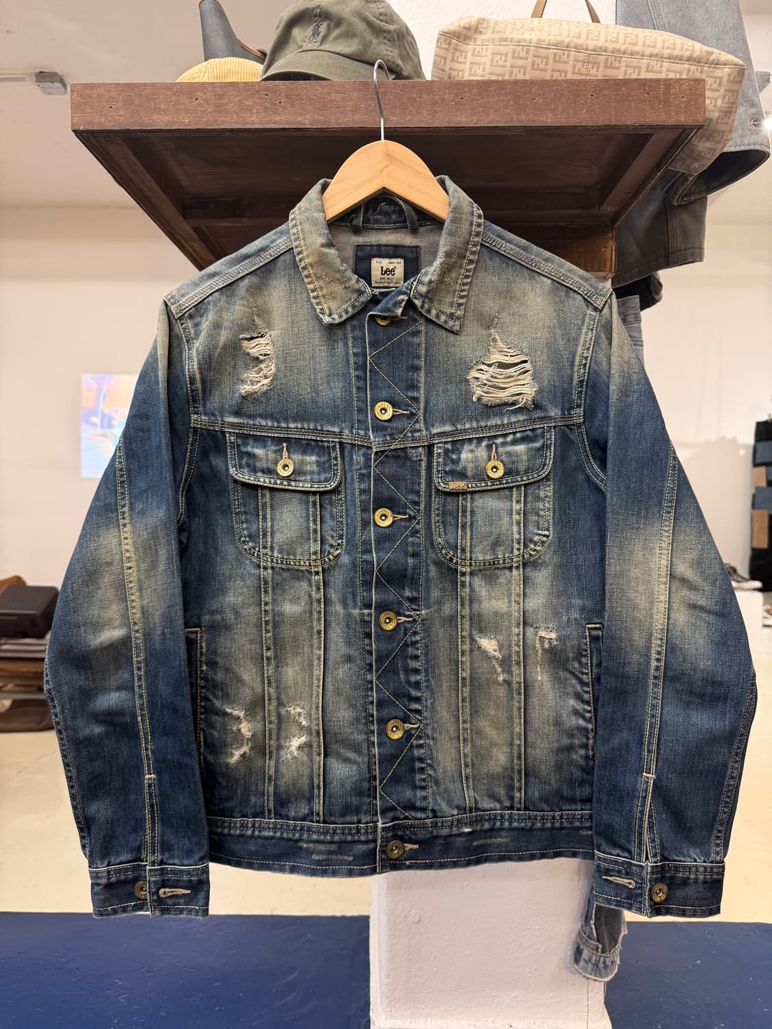 Lee 스톰라이더 디스트레이드 데님 자켓 상품이미지4