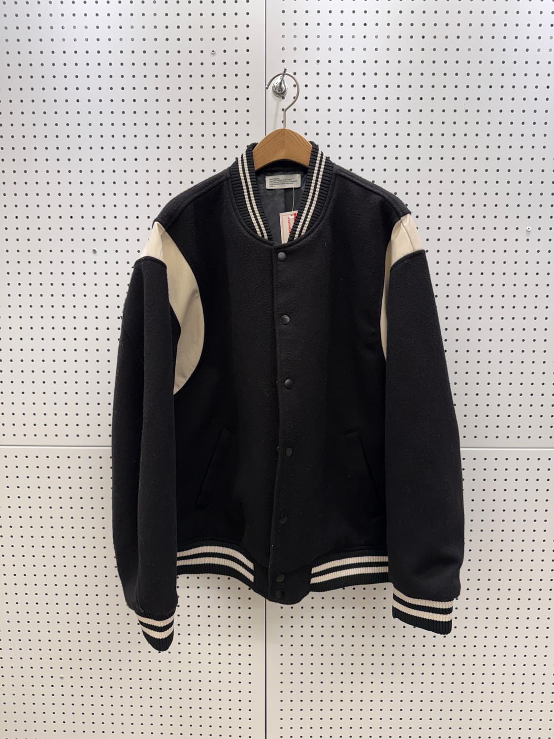 파르티멘토 블랙 모직 바시티 자켓  U918 상품이미지2