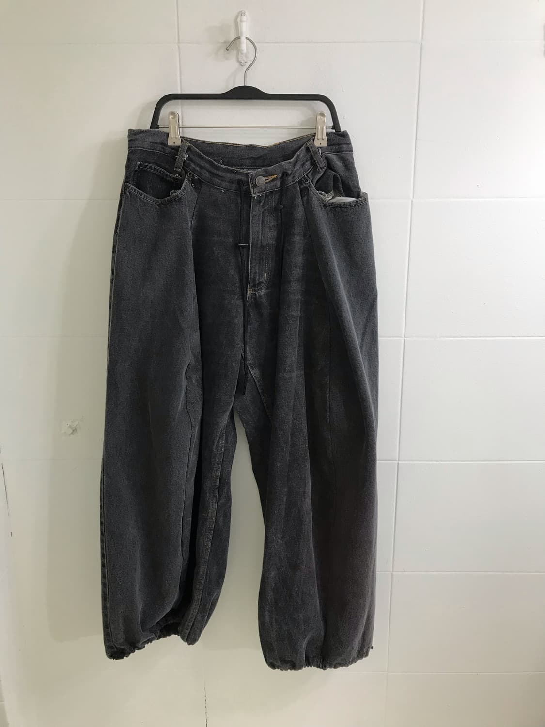 네이비 너드모리 니혼진 러힙 벌룬팬츠 코디세트 상품이미지7