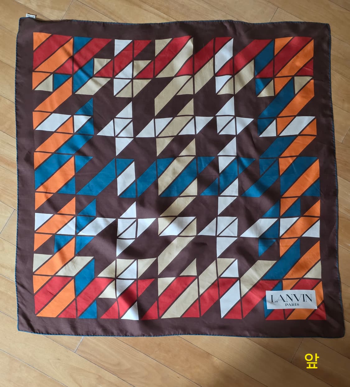 Lanvin 랑방 실크 스카프 Made in France 상품이미지2