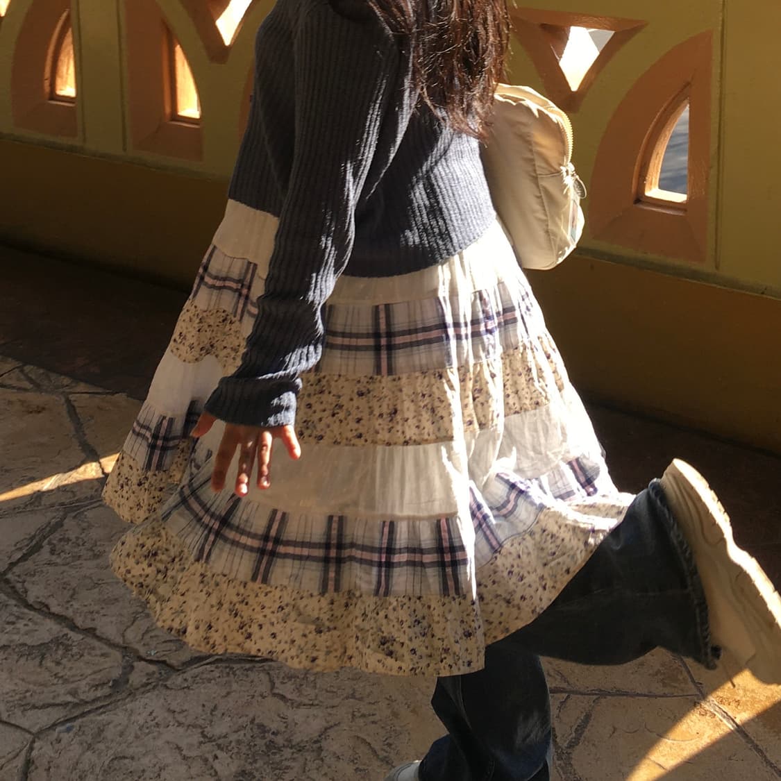 패치스커트 패치원피스 모리걸 상품이미지2