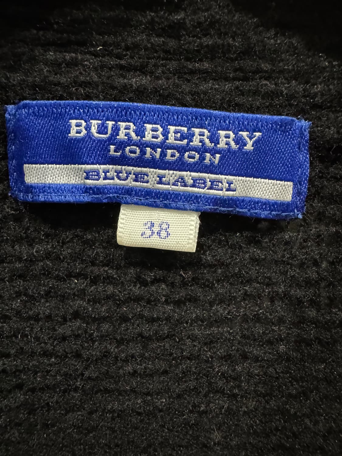 버버리 런던 블루라벨 블랙 집업 자켓 38 정품 상품이미지8