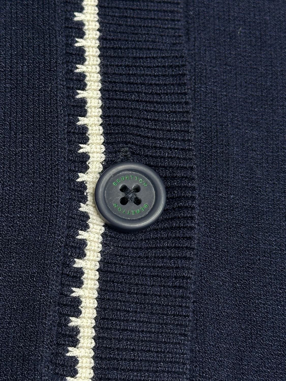 베네통 니트 가디건 네이비 상품이미지3