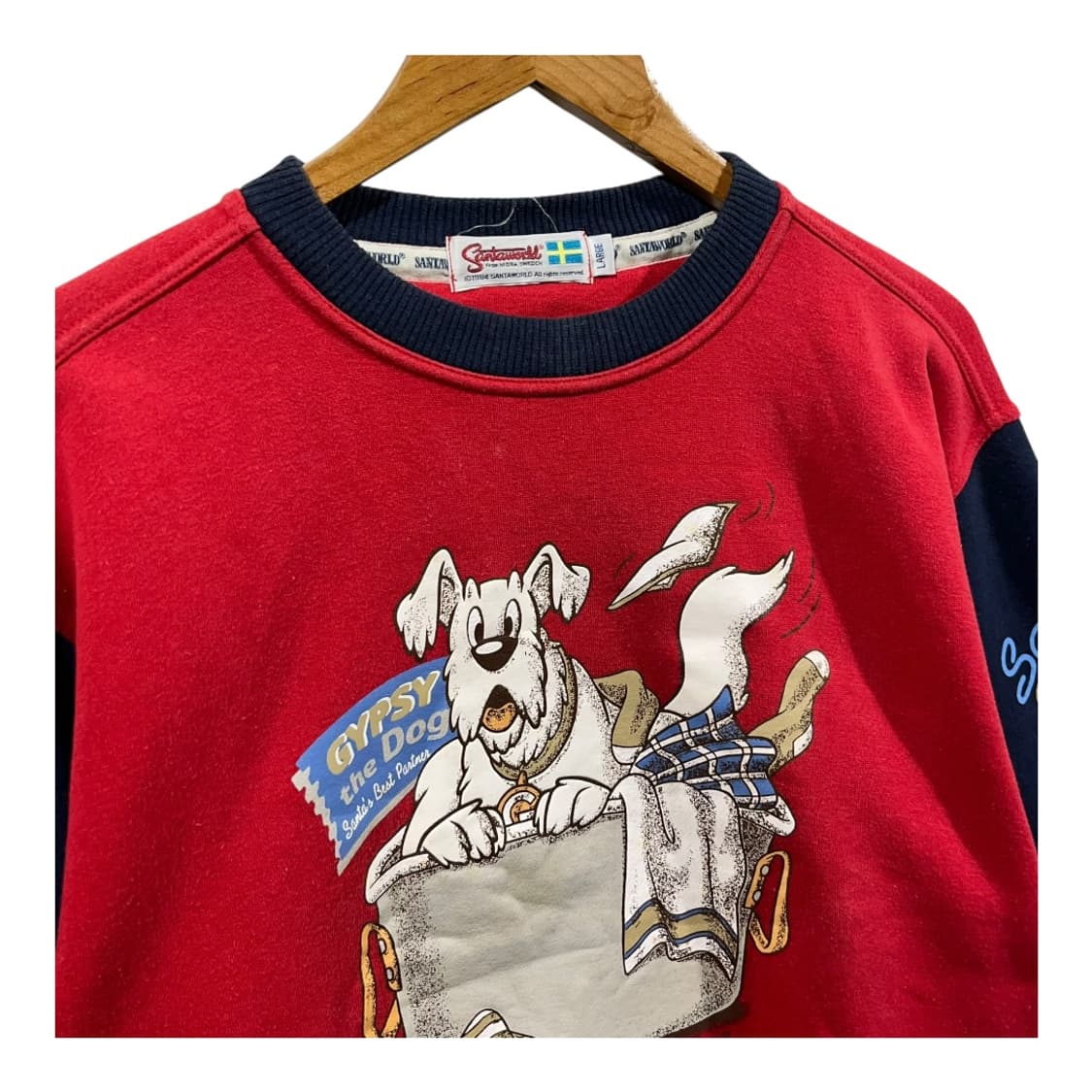 [CAPTAIN SANTA] 캡틴산타 키치 도그 프린팅 배색 맨투맨 상품이미지3