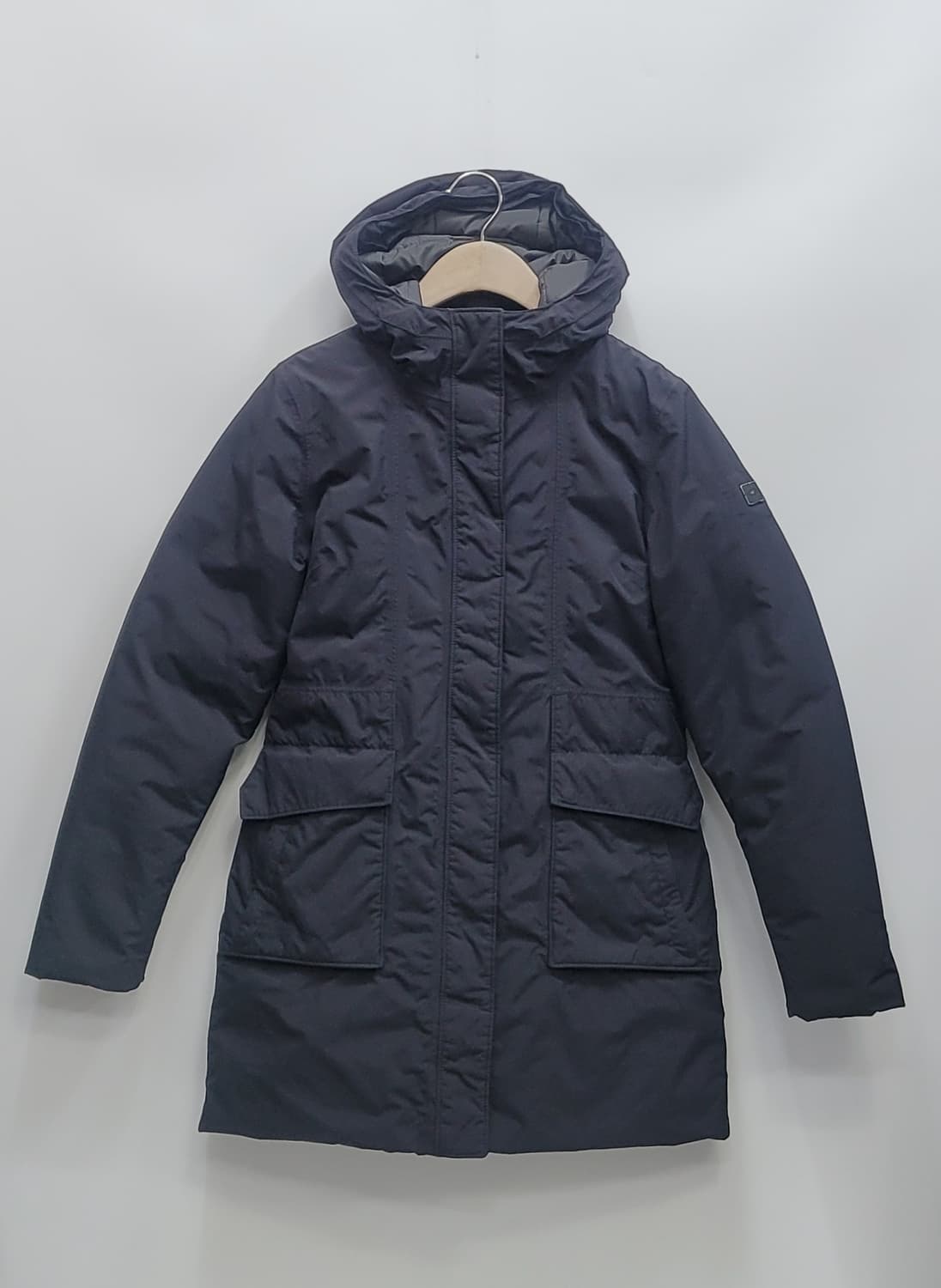 노스페이스 하이벤트 후드 구스 다운 패딩 자켓 / 여 S 블랙
 상품이미지1