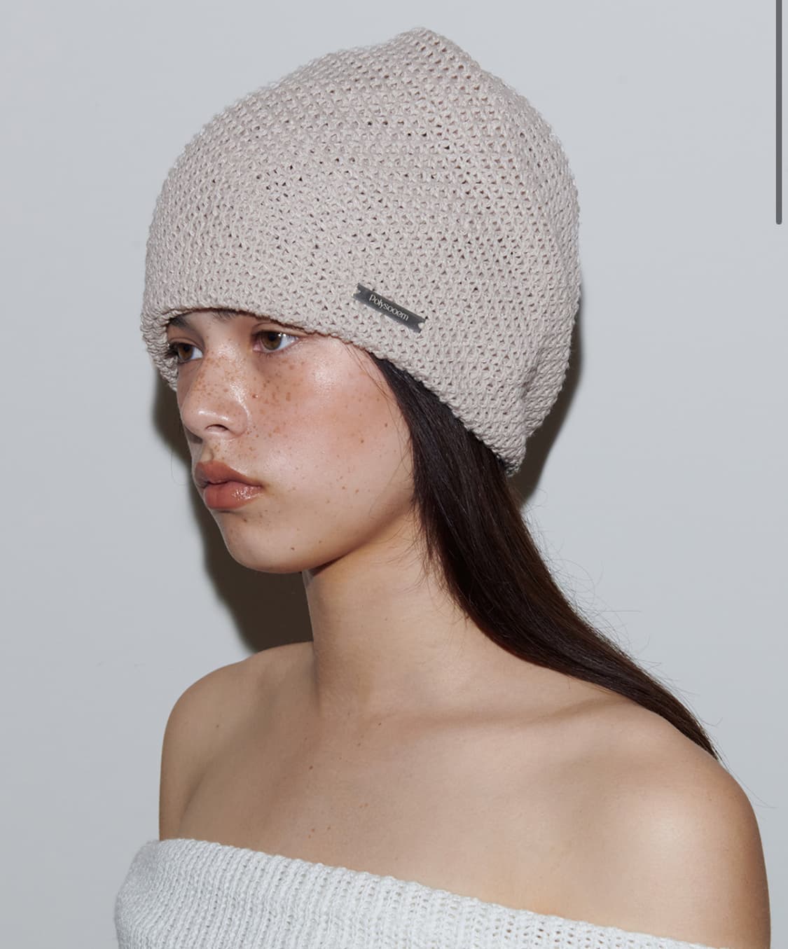 폴리수엠 스크런치 비니 베이지 상품이미지1