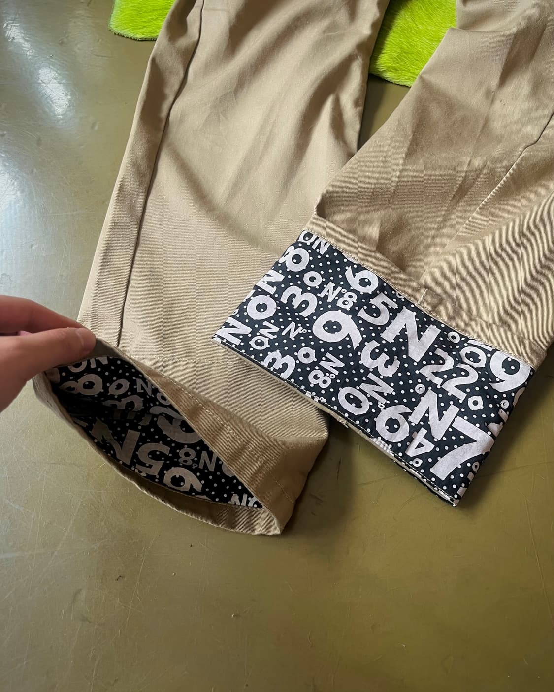 2000s RIMASTAR Dot Docking Twist Pants 상품이미지6