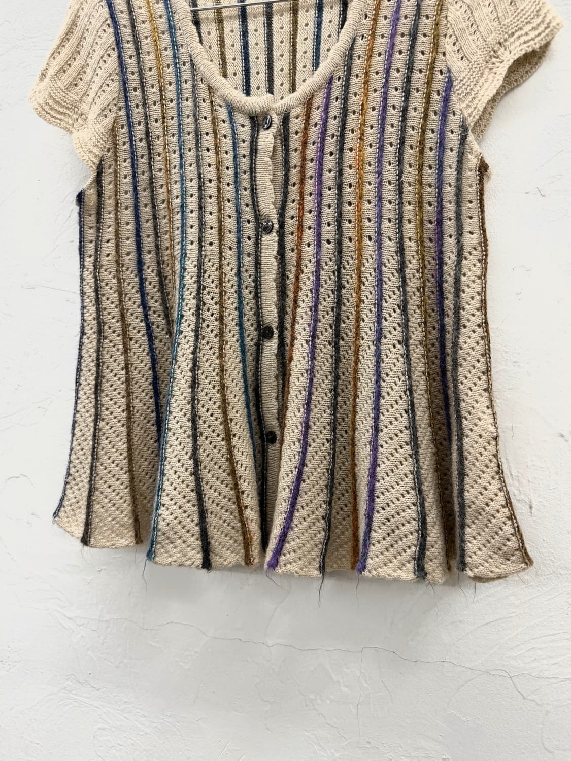 bell house 페플럼 니트 가디건 상품이미지3