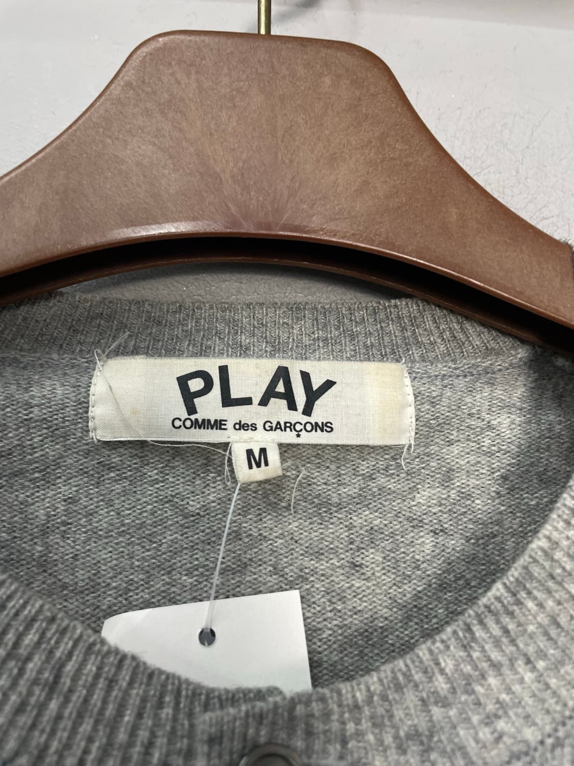 꼼데가르송 그레이 블랙와펜 가디건 H1972 상품이미지5