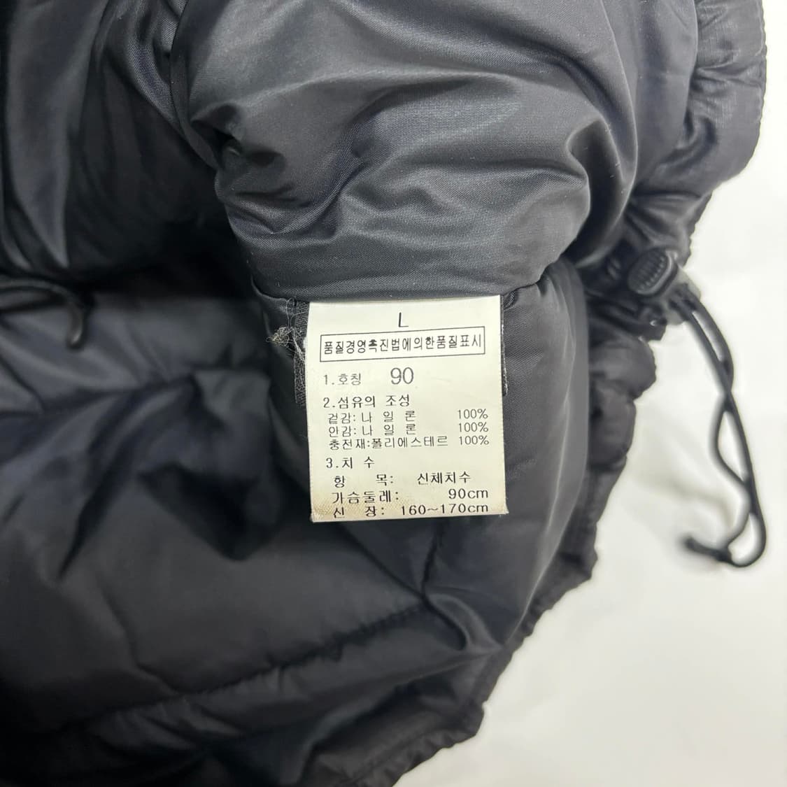 노스페이스 블랙 고프코어 경량 패딩 자켓(90) 상품이미지5