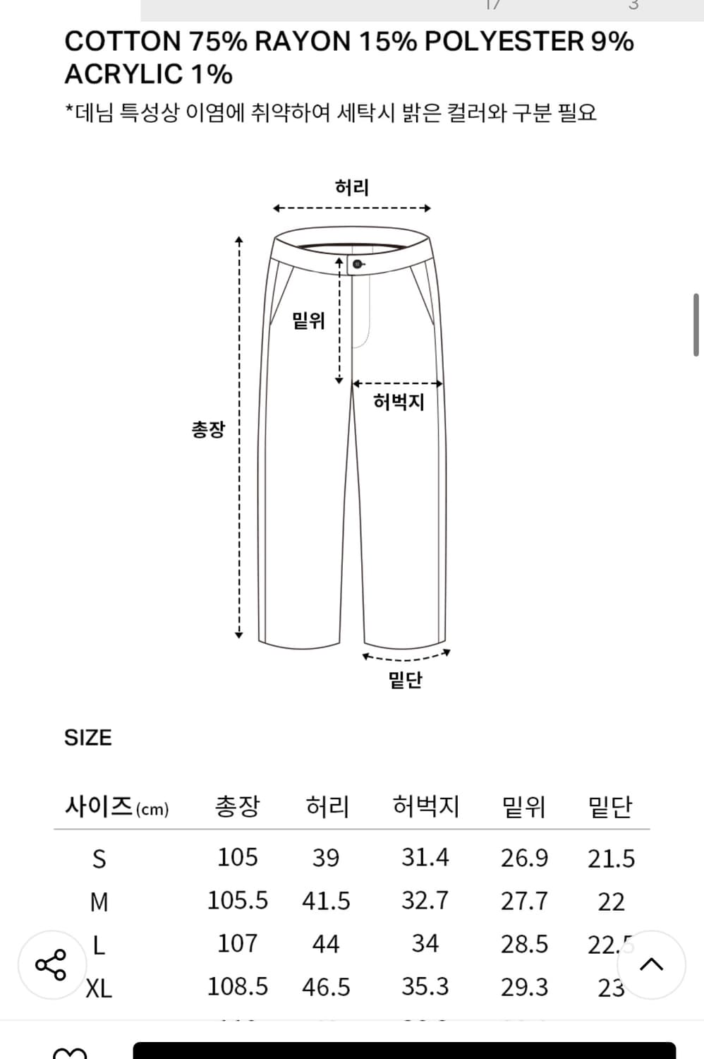 커버낫 레귤러 데님 팬츠 블랙 상품이미지8