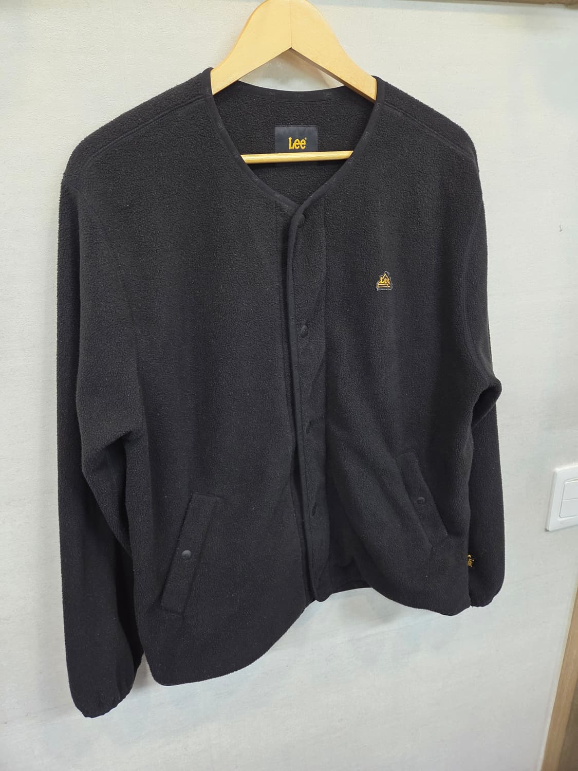 Lee 폴라플리스 노카라 가디건 자켓 s 오버핏  상품이미지6
