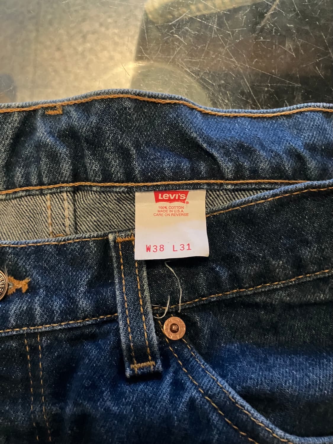 90s USA 빈티지 리바이스 517 부츠컷 데님 팬츠 상품이미지9