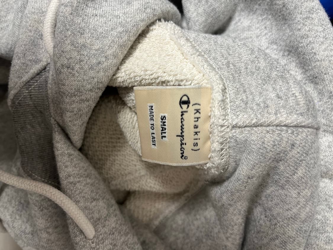 [카키스X챔피온]클럽 후드 티셔츠 Oxford Grey_ S 상품이미지10